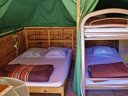 Cliquez pour découvrir toutes les photos de l'HÉBERGEMENT ! tente en toile et bois - camping Le Petit Liou - Sites Et Paysages photo 5