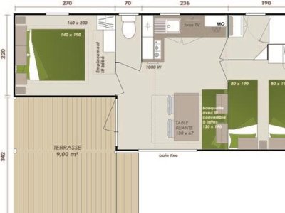Cliquez pour découvrir toutes les photos de l'HÉBERGEMENT ! mobil-home - Le Daguet photo 9