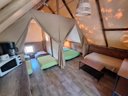 Cliquez pour découvrir toutes les photos de l'HÉBERGEMENT ! tente en toile et bois - camping Valbonheur photo 6