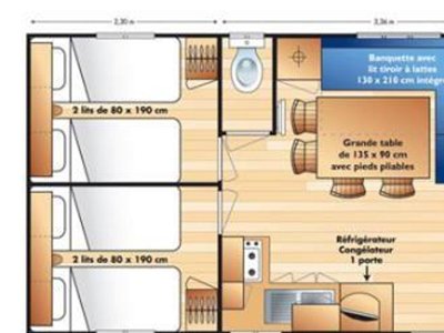 Cliquez pour découvrir toutes les photos de l'HÉBERGEMENT ! mobil-home - De Retourtour photo 9
