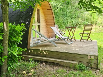 tente en toile et bois - Les Berges Du Doux photo 2