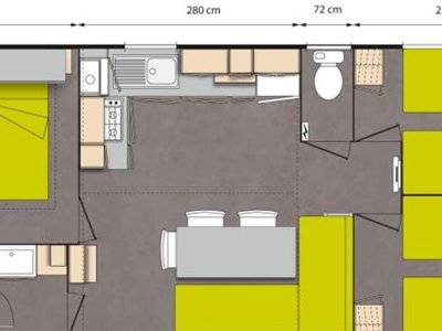 Cliquez pour découvrir toutes les photos de l'HÉBERGEMENT ! mobil-home - Flower Le Lac Du Marandan photo 8