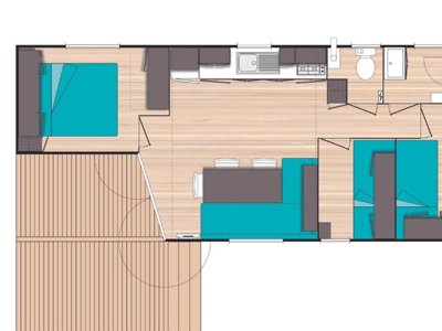 Cliquez pour découvrir toutes les photos de l'HÉBERGEMENT ! mobil-home - L'Orée Du Bois photo 7
