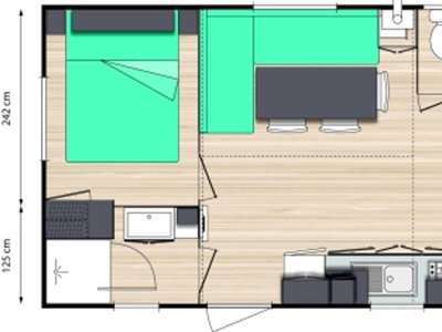 Cliquez pour découvrir toutes les photos de l'HÉBERGEMENT ! mobil-home - Le Château photo 4
