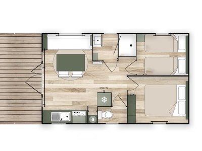 Cliquez pour découvrir toutes les photos de l'HÉBERGEMENT ! mobil-home - Le Château photo 10