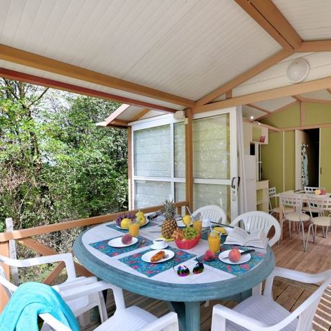 Cliquez pour découvrir toutes les photos de l'HÉBERGEMENT ! chalet - Flower La Châtaigneraie photo 2