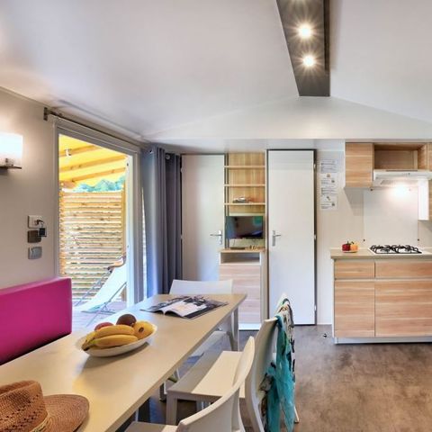 Cliquez pour découvrir toutes les photos de l'HÉBERGEMENT ! mobil-home - Flower La Châtaigneraie photo 4