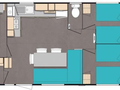 Cliquez pour découvrir toutes les photos de l'HÉBERGEMENT ! mobil-home - Flower La Châtaigneraie photo 8