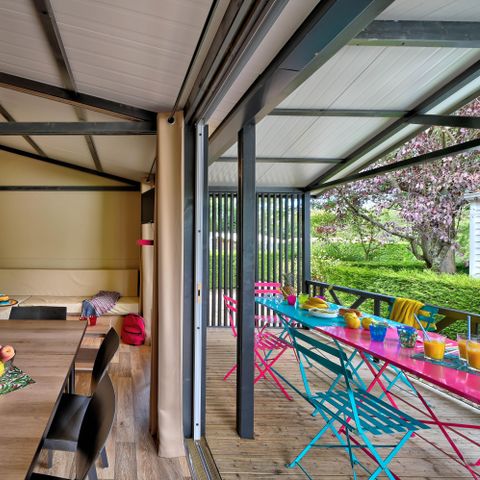 Cliquez pour découvrir toutes les photos de l'HÉBERGEMENT ! chalet - Flower La Châtaigneraie photo 2