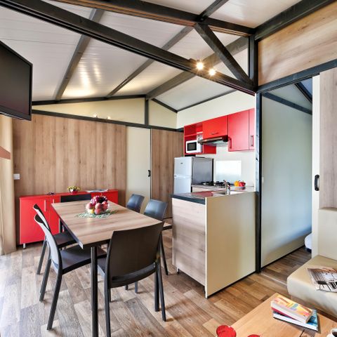 Cliquez pour découvrir toutes les photos de l'HÉBERGEMENT ! chalet - Flower La Châtaigneraie photo 5