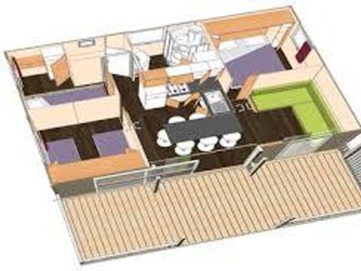 Cliquez pour découvrir toutes les photos de l'HÉBERGEMENT ! chalet - Flower La Châtaigneraie photo 7