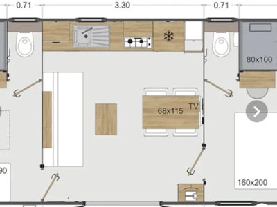 Cliquez pour découvrir toutes les photos de l'HÉBERGEMENT ! mobil-home - Brantôme Peyrelevade photo 4
