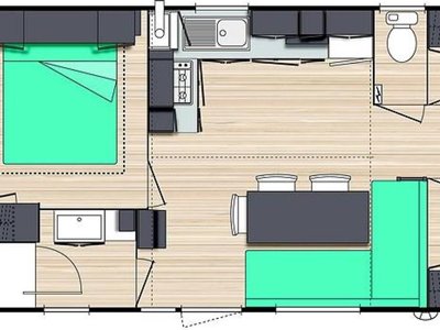Cliquez pour découvrir toutes les photos de l'HÉBERGEMENT ! mobil-home - Brantôme Peyrelevade photo 6