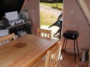 Cliquez pour découvrir toutes les photos de l'HÉBERGEMENT ! tente en toile et bois - camping Du Lac De Bournazel photo 3