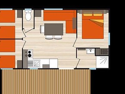 Cliquez pour découvrir toutes les photos de l'HÉBERGEMENT ! mobil-home - Soleil D'or photo 5