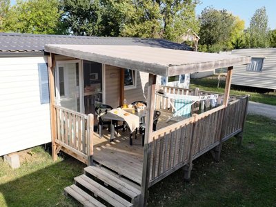 Cliquez pour découvrir toutes les photos de l'HÉBERGEMENT ! mobil-home - Vieux Moulin photo 3