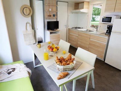 Cliquez pour découvrir toutes les photos de l'HÉBERGEMENT ! mobil-home - Vieux Moulin photo 2
