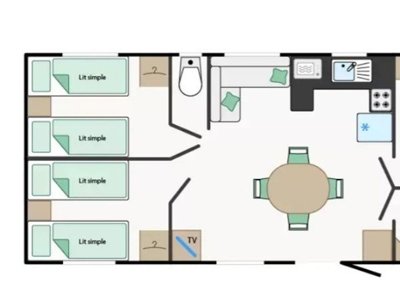 Cliquez pour découvrir toutes les photos de l'HÉBERGEMENT ! mobil-home - Océan Vacances photo 7