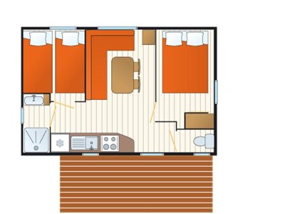 Cliquez pour découvrir toutes les photos de l'HÉBERGEMENT ! mobil-home - Tahiti Village photo 8