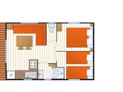 Cliquez pour découvrir toutes les photos de l'HÉBERGEMENT ! mobil-home - Tahiti Village photo 9