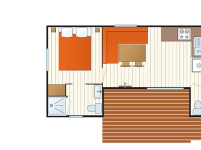 Cliquez pour découvrir toutes les photos de l'HÉBERGEMENT ! mobil-home - Tahiti Village photo 6