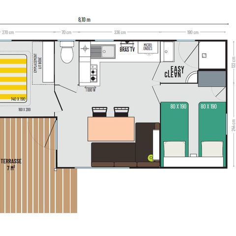 Cliquez pour découvrir toutes les photos de l'HÉBERGEMENT ! mobilhome - La Borderie photo 2