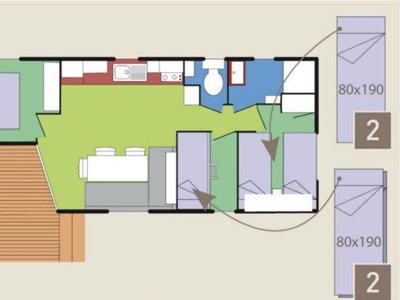 Cliquez pour découvrir toutes les photos de l'HÉBERGEMENT ! mobil-home - Les Gros Joncs photo 4