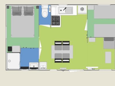 Cliquez pour découvrir toutes les photos de l'HÉBERGEMENT ! mobil-home - Les Gros Joncs photo 2