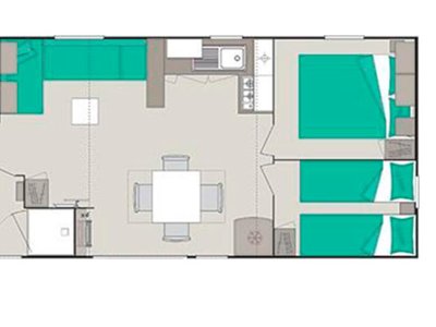 Cliquez pour découvrir toutes les photos de l'HÉBERGEMENT ! mobil-home - Les Sables Vignier Plage photo 4