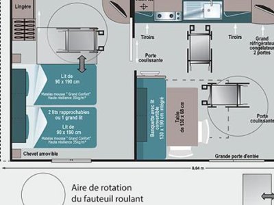 Cliquez pour découvrir toutes les photos de l'HÉBERGEMENT ! mobil-home - Les Sables Vignier Plage photo 9