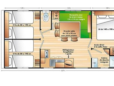 Cliquez pour découvrir toutes les photos de l'HÉBERGEMENT ! mobil-home - Barataud photo 3