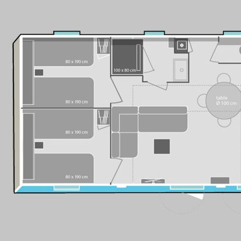 Cliquez pour découvrir toutes les photos de l'HÉBERGEMENT ! mobilhome - Le Phare Ouest photo 2