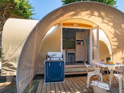 Cliquez pour découvrir toutes les photos de l'HÉBERGEMENT ! bungalow toilé - Romanée - La Plage photo 4