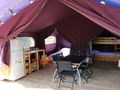 Cliquez pour découvrir toutes les photos de l'HÉBERGEMENT ! tente en toile et bois - camping De Matour photo 2