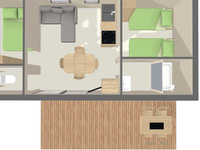 Cliquez pour découvrir toutes les photos de l'HÉBERGEMENT ! mobil-home - La Venise Verte photo 8