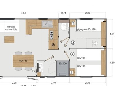 mobil-home - Flower Le Pre Des Sables photo 5