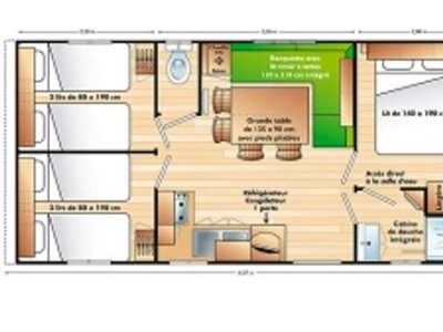Cliquez pour découvrir toutes les photos de l'HÉBERGEMENT ! mobil-home - Flower Le Petit Paris photo 6