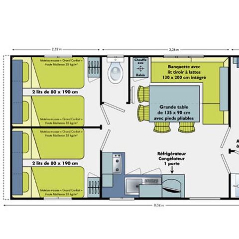 Cliquez pour découvrir toutes les photos de l'HÉBERGEMENT ! mobilhome - Le Moulin De La Salle photo 5