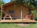 Cliquez pour découvrir toutes les photos de l'HÉBERGEMENT ! tente en toile et bois - camping Paradis La Bretonnière photo 2