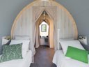 tente en toile et bois - camping La Marjorie photo 2