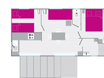 Cliquez pour découvrir toutes les photos de l'HÉBERGEMENT ! mobil-home - Les Ecureuils photo 2