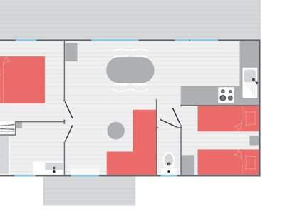 Cliquez pour découvrir toutes les photos de l'HÉBERGEMENT ! mobil-home - Les Ecureuils photo 2