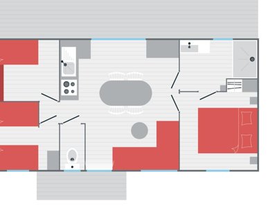 Cliquez pour découvrir toutes les photos de l'HÉBERGEMENT ! mobil-home - Les Ecureuils photo 2