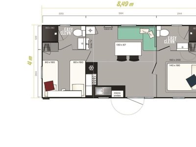 Cliquez pour découvrir toutes les photos de l'HÉBERGEMENT ! mobil-home - Flower Le Val De Vie photo 6