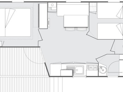Cliquez pour découvrir toutes les photos de l'HÉBERGEMENT ! mobil-home - Flower Les 3 Ours photo 9