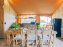 tente en toile et bois - camping Domaine Du Collet photo 2
