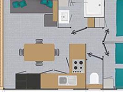 Cliquez pour découvrir toutes les photos de l'HÉBERGEMENT ! mobil-home - Port Meleu photo 8