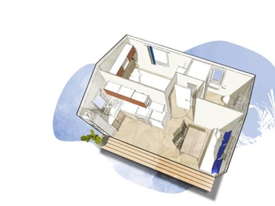 Cliquez pour découvrir toutes les photos de l'HÉBERGEMENT ! mobil-home - Port Meleu photo 2