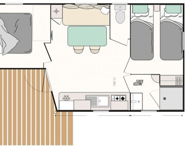 Cliquez pour découvrir toutes les photos de l'HÉBERGEMENT ! mobil-home - La Riviera photo 4