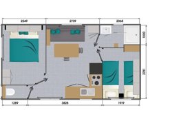 Camping Pas Cher vous présente avec son site Officiel campingpascher.fr, le Camping Paradis - Les Rochelets classé 4 étoiles, situé sur la commune de Saint Brevin Les Pins dans le département Loire-atlantique (Pays De La Loire) en France. Le camping Paradis - Les Rochelets, vous présente un hébergement de type mobil-home de 26 m² et télévision. Le camping Paradis - Les Rochelets vous propose du sam. 18 avril au sam. 25 avril 2026, en promotion à -10% pour 7 nuits à 229 € au lieu de 257,0 € soit une Économie de 28 €. Cette location propose 24 dates différentes pour réserver votre séjour. Découvrez également les 8 autres gammes d'hébergements du camping. Les Avis clients pour le Camping Paradis - Les Rochelets sont excellents avec une note moyenne de 8 sur 10. MerÉtang, Piscine couverte, Piscine extérieure, Animations familiales, Club enfants, Aire de jeux enfants, Canoë-kayak, Centre équestre, Ping-pong, Pétanque, Randonnée, Terrain multisports, Voile, Dépôt de pain, Snack/Bar, Épicerie,... En savoir plus : cliquez-ICI.